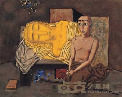 张晓刚 1991年作 手记 73×91cm